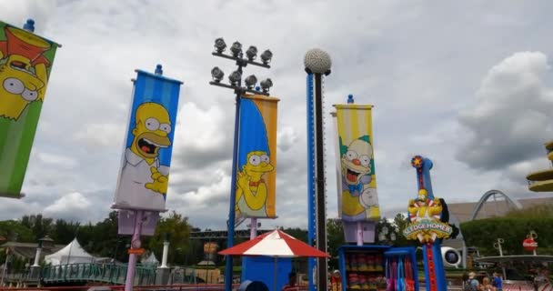 올랜도 플로리다 2021 스프링필드 Usa Home Simpsons Area Universal Studios — 비디오