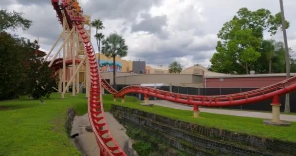 Orlando Florida Setembro 2021 Pessoas Divertindo Hollywood Rip Ride Rockit — Vídeo de Stock