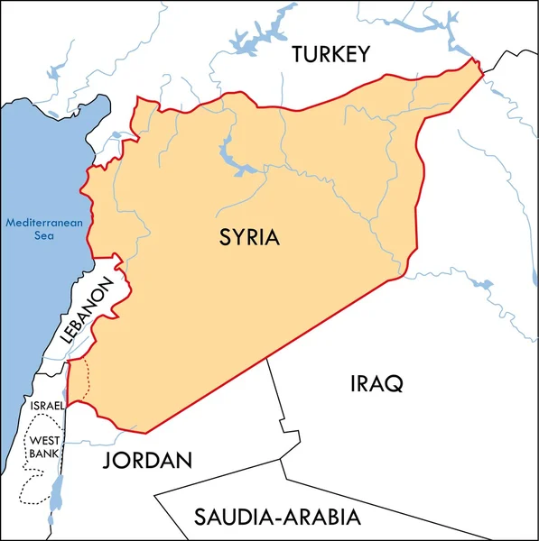 Siria — Archivo Imágenes Vectoriales