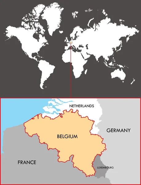 België — Stockvector