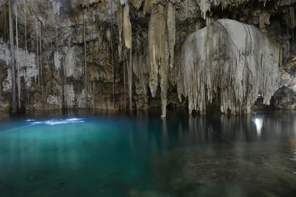 Cenote X-Keken (Dzitnup) in Yucatan peninsula, Mexico. — Stock Photo, Image