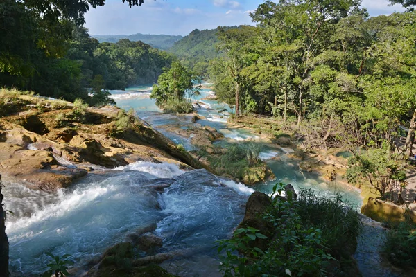 Cachoeira Água Azul, Península de Yucatán, México . — Fotografia de Stock
