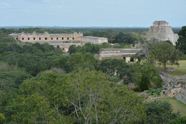 Antik Maya sitesi Uxmal, Meksika.