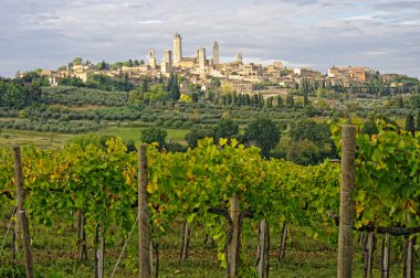 San gimignano, Toskana, İtalya.