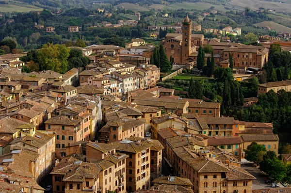 Vista da cidade de Siena. Toscana, Itália . — Fotografia de Stock