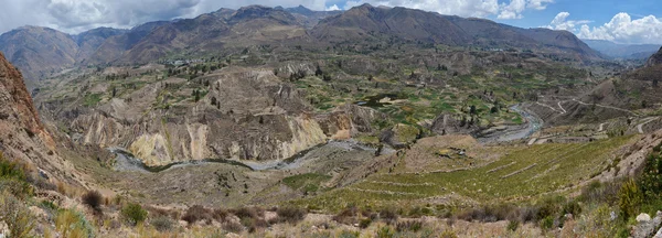 Panorama del valle del Colca en Perú . —  Fotos de Stock