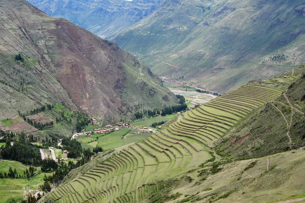 Inca yerleşim, Pisac, Peru.