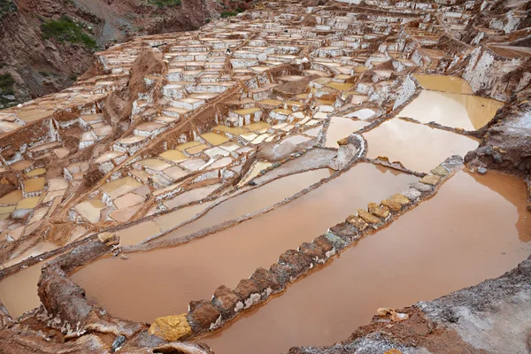 Miniera di sale di Maras Perù . — Foto Stock