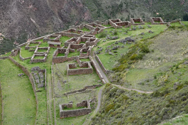 Inca insediamento, Pisac, Perù . — Foto Stock