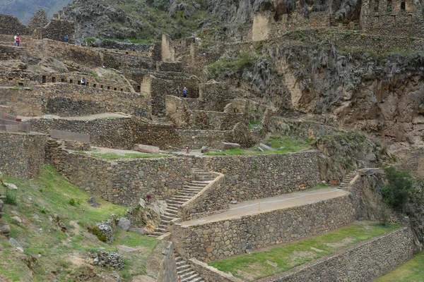 Ollantaytambo, 신성한 계곡, 페루의 오래 된 잉카 요새. — 스톡 사진