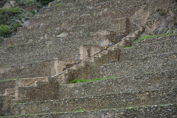 Ollantaytambo, 신성한 계곡, 페루의 오래 된 잉카 요새. — 스톡 사진