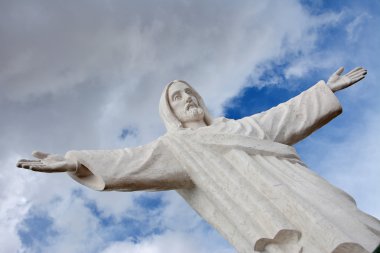 Heykeli Cristo Blanco, Cusco, Peru.