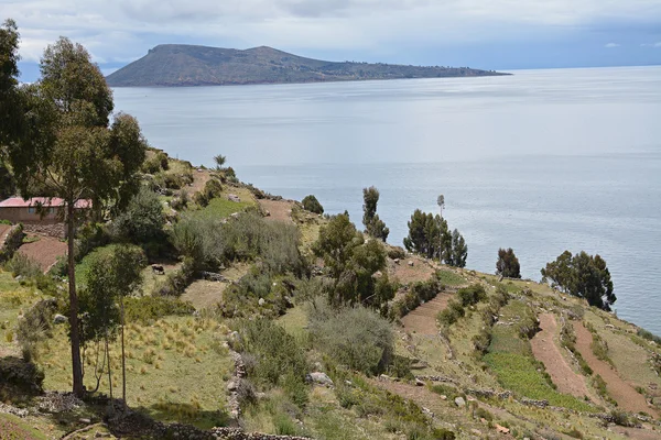 Wyspa Taquile, Jezioro Titicaca. Peru. — Zdjęcie stockowe