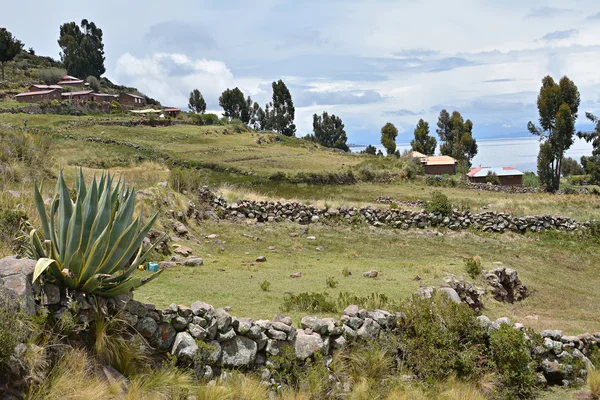 Isola di Taquile, lago Titicaca. Perù . — Foto Stock