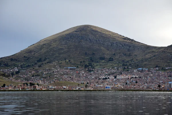 Şehir: Puno, Peru. — Stok fotoğraf