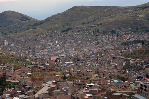 Şehir: Puno, Peru. — Stok fotoğraf