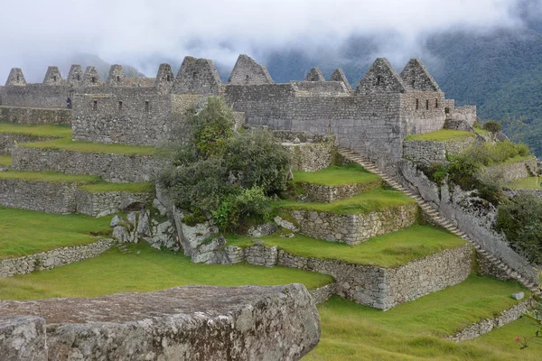 Régi házak-Machu Picchu. — Stock Fotó