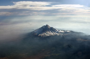 Volkan Popocatepetl, Meksika. Düz görüntülemek.
