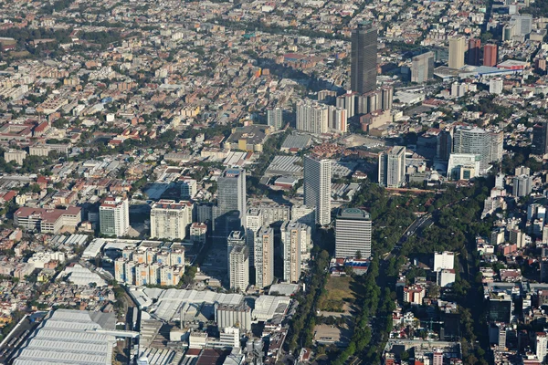 A légi felvétel a Mexikóváros. — Stock Fotó