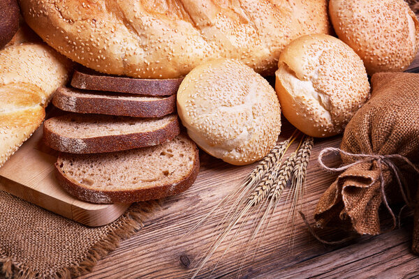 Assortment of fresh bread