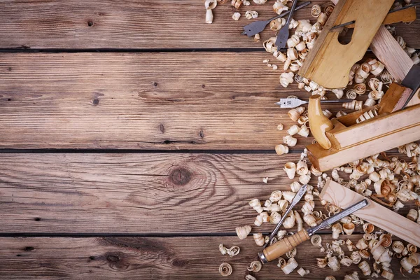 Werkzeuge für die Holzbearbeitung — Stockfoto