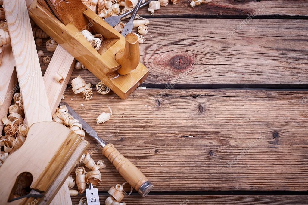 Set of tools for woodworking — Stock Photo © Veremeev 116841976