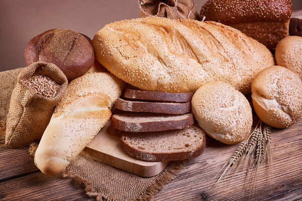 Assortment of baked products