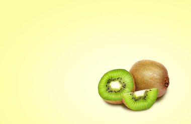 Parlak arkaplanda sulu kivi bileşimi