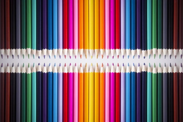 Luminosa immagine di matite colorate — Foto Stock