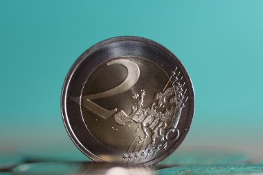 İki euro para arka plan