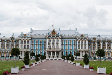 Catherine Palace St. Tsarskoe Selo, St. Petersburg, Rusya'nın içinde.