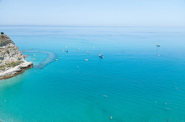 Sihirli beach Tropea, Calabria, İtalya