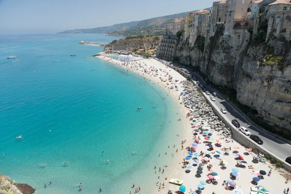 Starověké italské město Tropea v Kalábrii Stock Fotografie