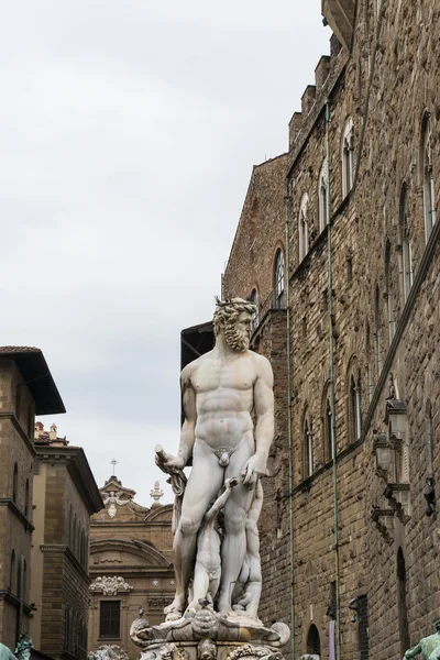 Fonte de Neptuno, Florença, Itália — Fotografia de Stock