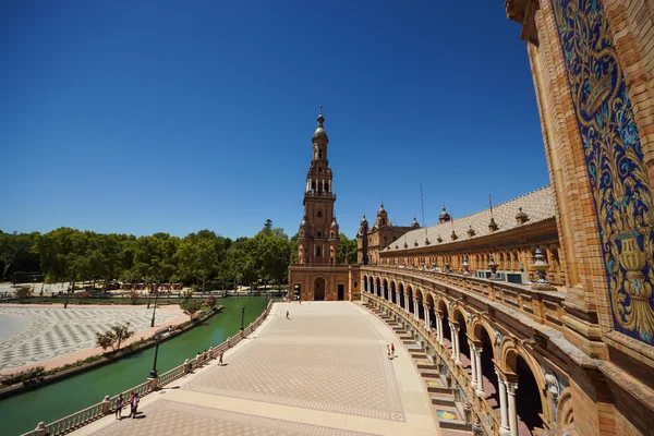 Spanska torget i sevilla, Spanien — Stockfoto