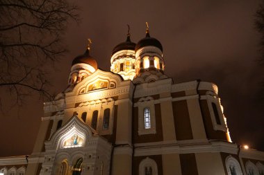 Alexander nevsky Katedrali, bir Ortodoks katedrali eski şehir tallinn, Estonya.