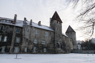 Ortaçağ Şehir duvarının Tallinn, Estonya