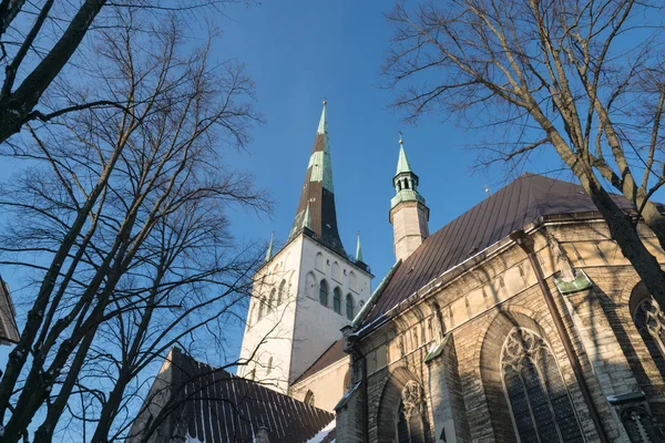 Igreja de São Olavo (Oleviste). Tallinn, Estónia — Fotografia de Stock