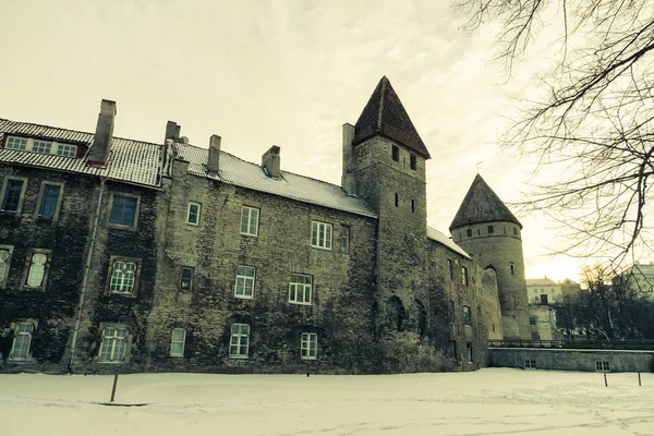 Parte de la muralla medieval de Tallin, Estonia —  Fotos de Stock