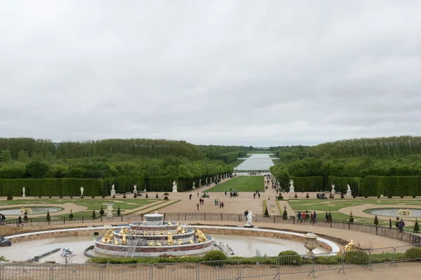 Zahrady ve Versailles Palace, Versailles. Světového dědictví UNESCO. Royalty Free Stock Obrázky