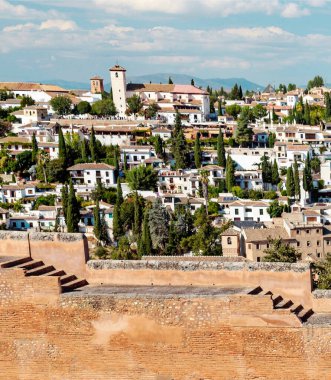 Granada şehrinde La Alhambra