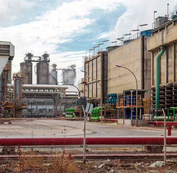 Algeciras Körfezi Ndeki Sanayi Fabrikaları — Stok fotoğraf