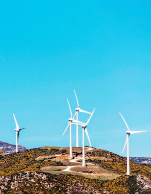 Rüzgar jeneratörlü Endülüs alanları