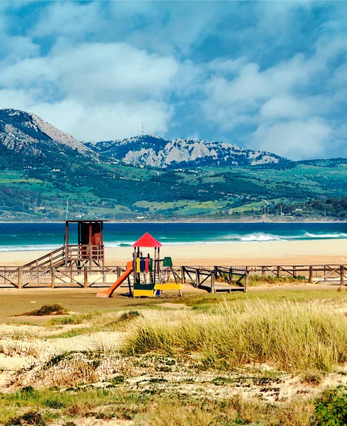 Strand Von Tarifa Andalusien — Stockfoto