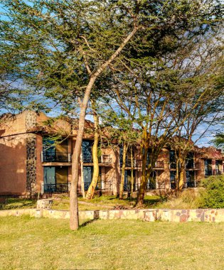 Tanzanya bozkırında bir pansiyon.