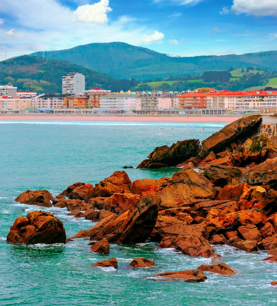 San Sebastians Kust Norra Spanien Kantabriska Havet — Stockfoto