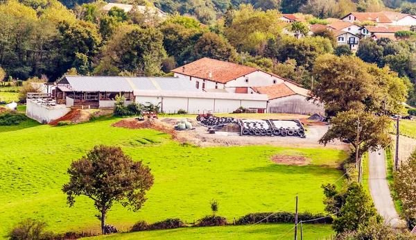 Pueblo Rural Ainhoa Sur Francia Día Nublado — Foto de Stock