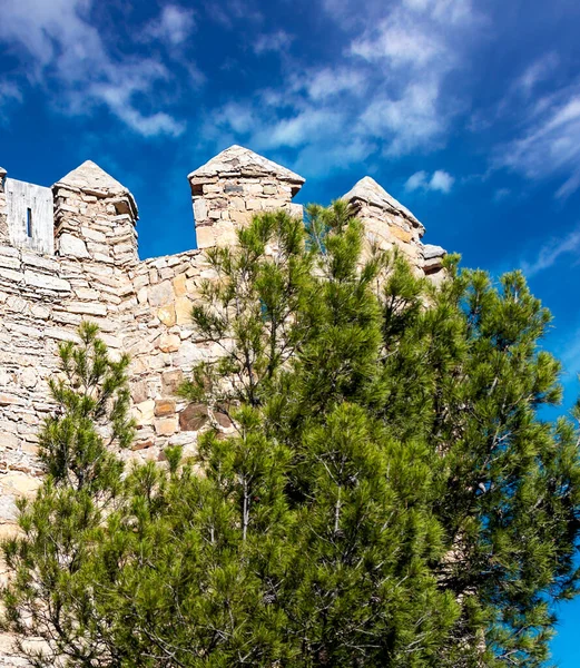 Κάστρο Της Almansa Στην Ισπανία — Φωτογραφία Αρχείου