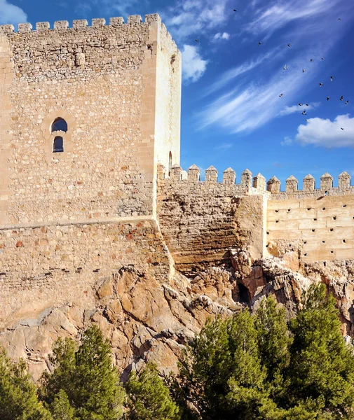 Замок Альманса Іспанії — стокове фото