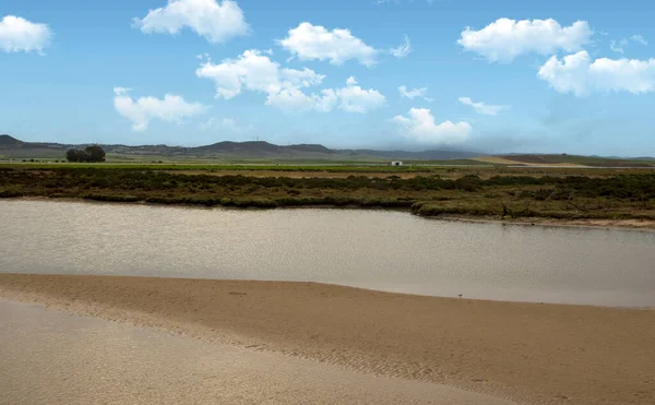 Costa Conil Frontera Sur España Con Playa Día Nublado — Foto de Stock